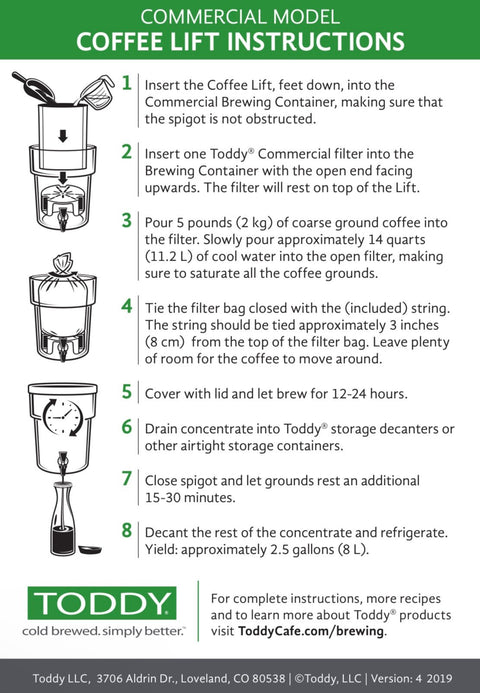 Toddy Commercial Lift - Java Estate Roastery