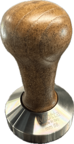 Motta Professional Wood Knob / Stainless Espresso Tamper, 58mm base - Java Estate Roastery