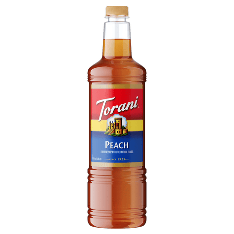 Torani Peach Syrup, 1L PET - Java Estate Roastery