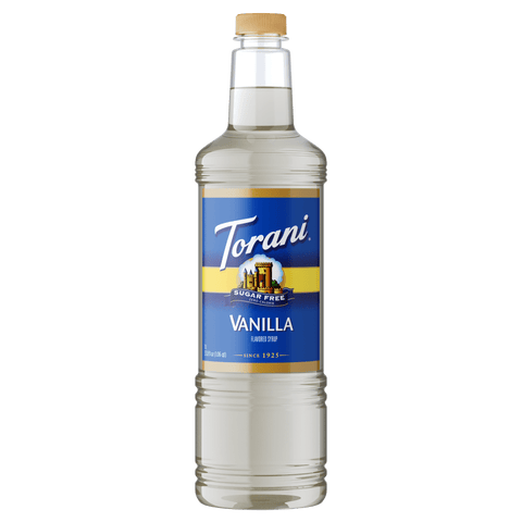 Torani Sugar Free Vanilla Syrup, 1L PET - Java Estate Roastery
