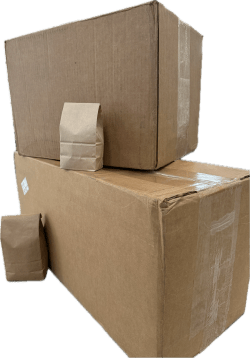 Kraft Tin - Tie Bags - Case of 1000 Bags - Java Estate Roastery