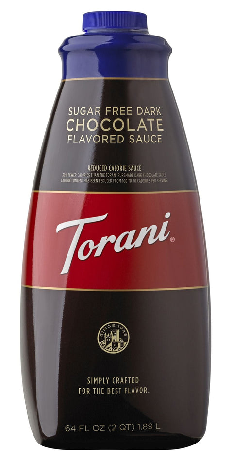 Torani Sugar - Free Dark Chocolate Sauce, 64 oz - Java Estate Roastery
