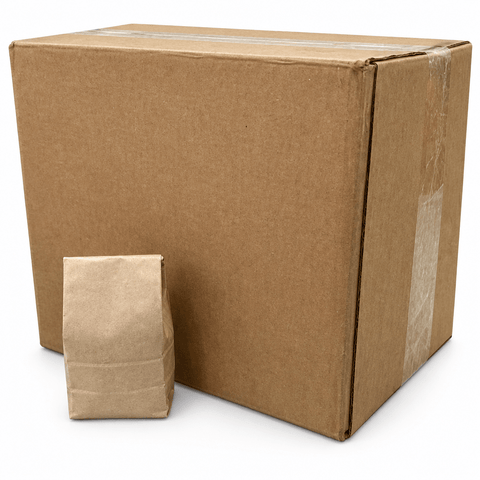 Kraft Tin-Tie Bags - Case of 1000 Bags - Java Estate Roastery