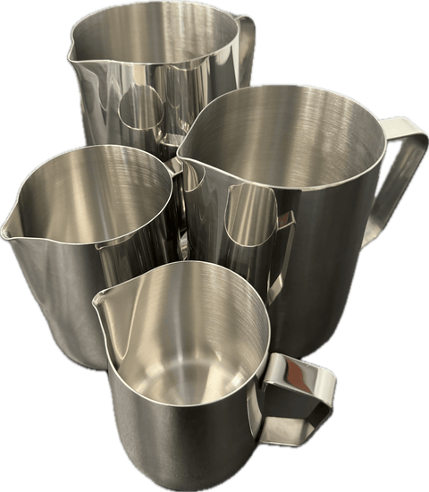 Stainless Milk Frothing Pitcher w/ Spout - Java Estate Roastery