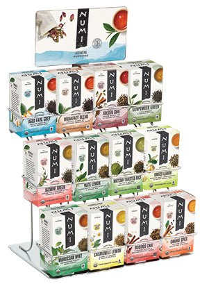 Numi Tea 8 Carton and 12 Carton, Display Rack - Java Estate Roastery