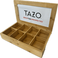 TAZO Tea, Carved Bamboo Display Box - Java Estate Roastery