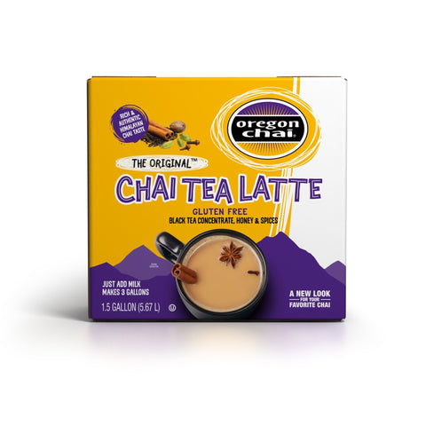 Oregon Chai Original 1:1 Chai Tea Concentrate, 1.5 Gal Bag in Box - Java Estate Roastery