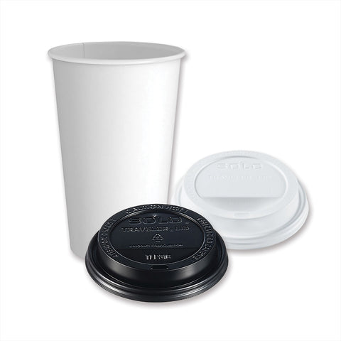 SOLO White Paper Hot Cups - Java Estate Roastery