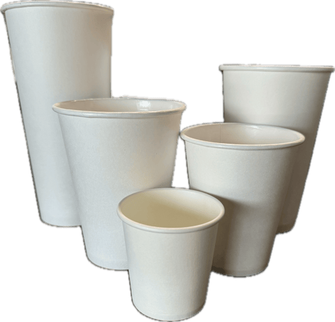 SOLO White Paper Hot Cups - Java Estate Roastery