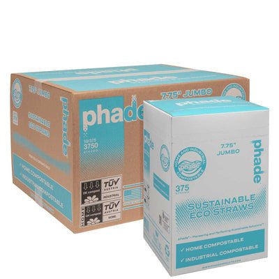 Phade 7.75" Eco - Straws, 3,750 Count - Java Estate Roastery