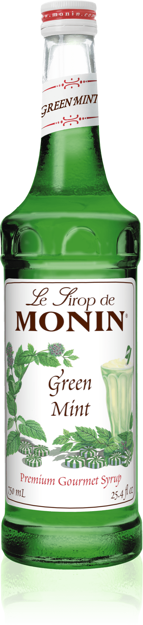 Monin Green Mint Syrup, 750ml - Java Estate Roastery