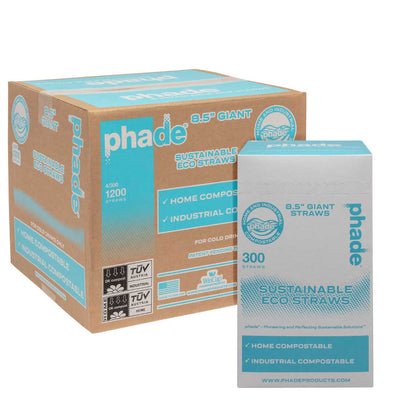 Phade 8.5" Eco - Straws, 1,200 Count - Java Estate Roastery