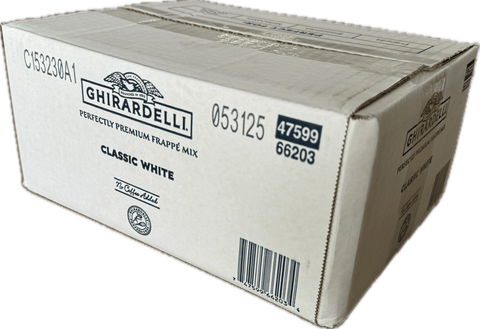 Ghirardelli Classic White Frappe Mix, 10 lb Box - Java Estate Roastery