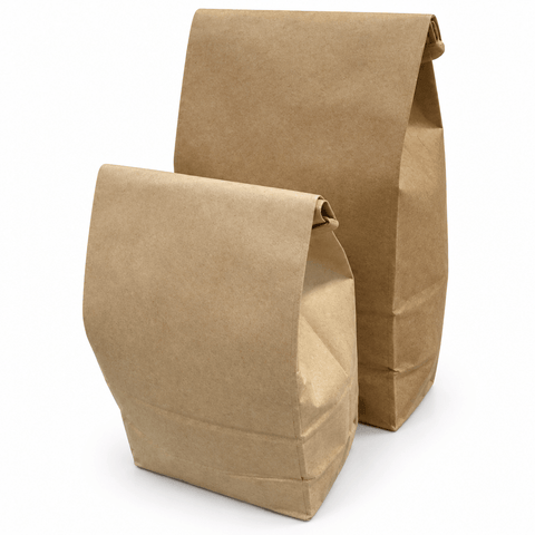 Kraft Tin-Tie Bags - Case of 1000 Bags - Java Estate Roastery