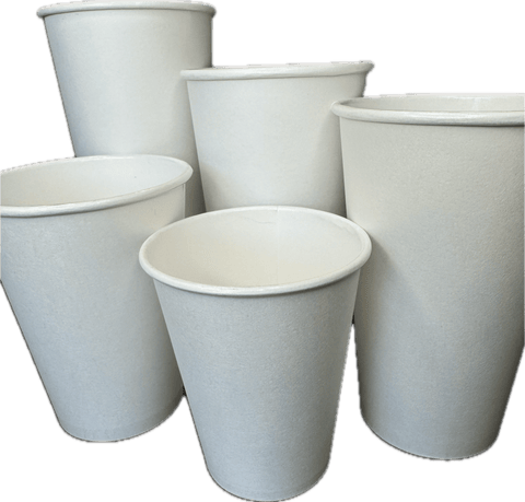 SOLO White Paper Hot Cups - Java Estate Roastery