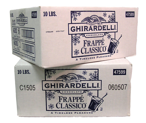 Ghirardelli Classic White Frappe Mix, 10 lb Box - Java Estate Roastery