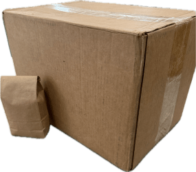 Kraft Tin - Tie Bags - Case of 1000 Bags - Java Estate Roastery