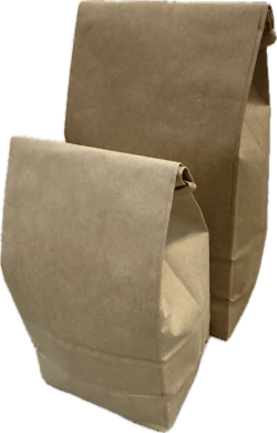 Kraft Tin - Tie Bags - Case of 1000 Bags - Java Estate Roastery