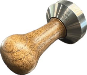 Motta Professional Wood Knob / Stainless Espresso Tamper, 58mm base - Java Estate Roastery