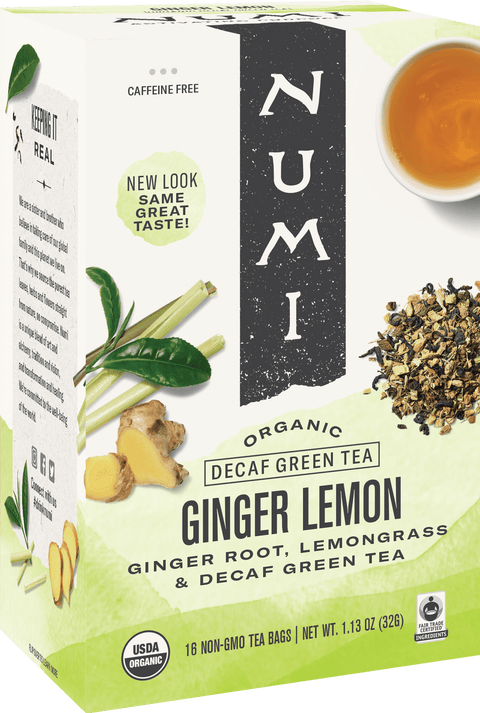 Numi Decaf Ginger Lemon Tea (16 Tea Bags) - Java Estate Roastery