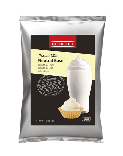 Cappuccine Neutral Base Frappe Powder, 3 lb Bag - Java Estate Roastery