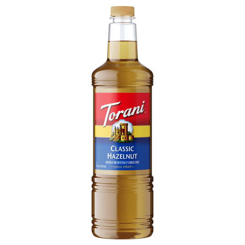 Torani Hazelnut Classic Syrup, 1L PET - Java Estate Roastery