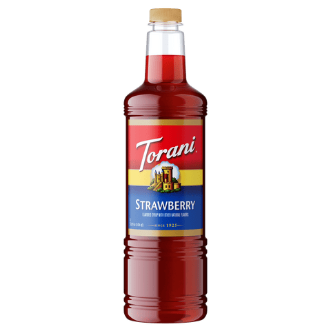 Torani Strawberry Syrup, 1L PET - Java Estate Roastery