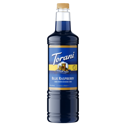 Torani Sugar Free Blue Raspberry Syrup, 1L PET - Java Estate Roastery