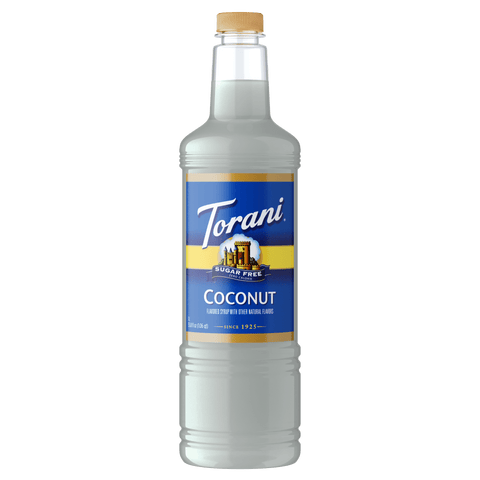 Torani Sugar Free Coconut Syrup, 1L PET - Java Estate Roastery