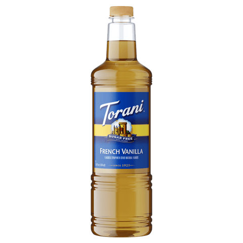 Torani Sugar Free French Vanilla Syrup, 1L PET - Java Estate Roastery