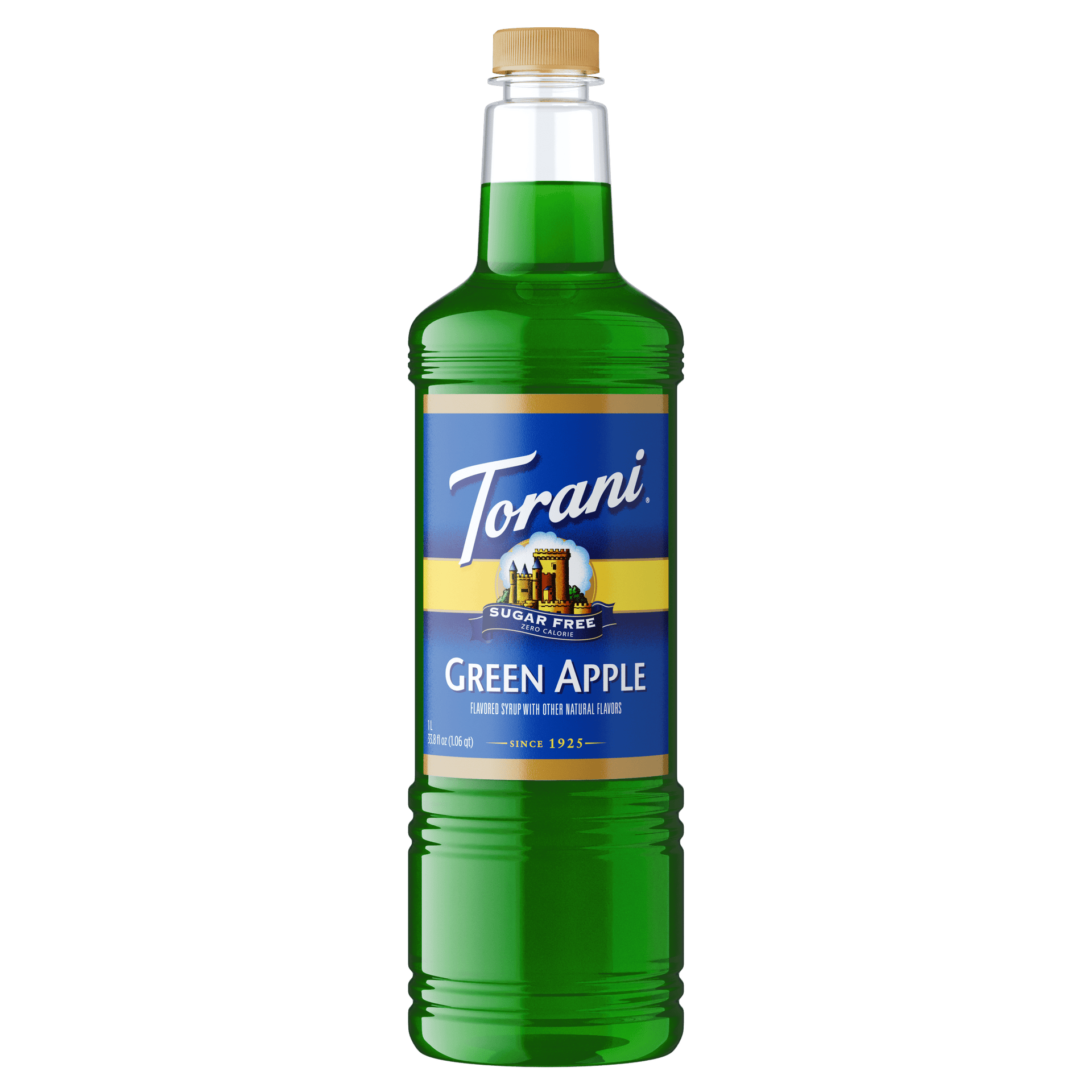 Torani Sugar Free Green Apple Syrup Wholesale - 1L PET - Java