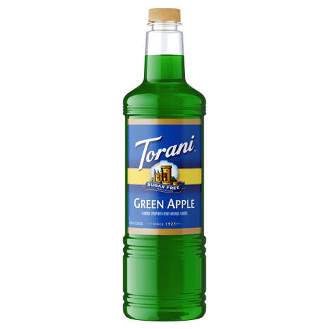 Torani Sugar Free Green Apple Syrup, 1L PET - Java Estate Roastery