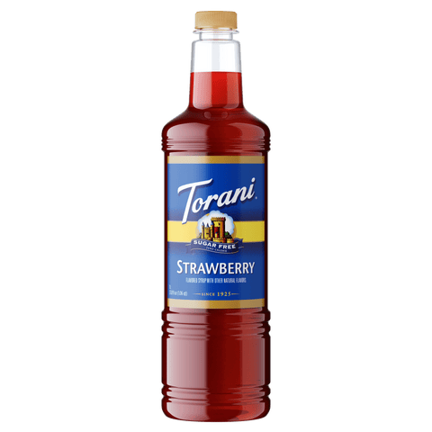 Torani Sugar Free Strawberry Syrup, 1L PET - Java Estate Roastery