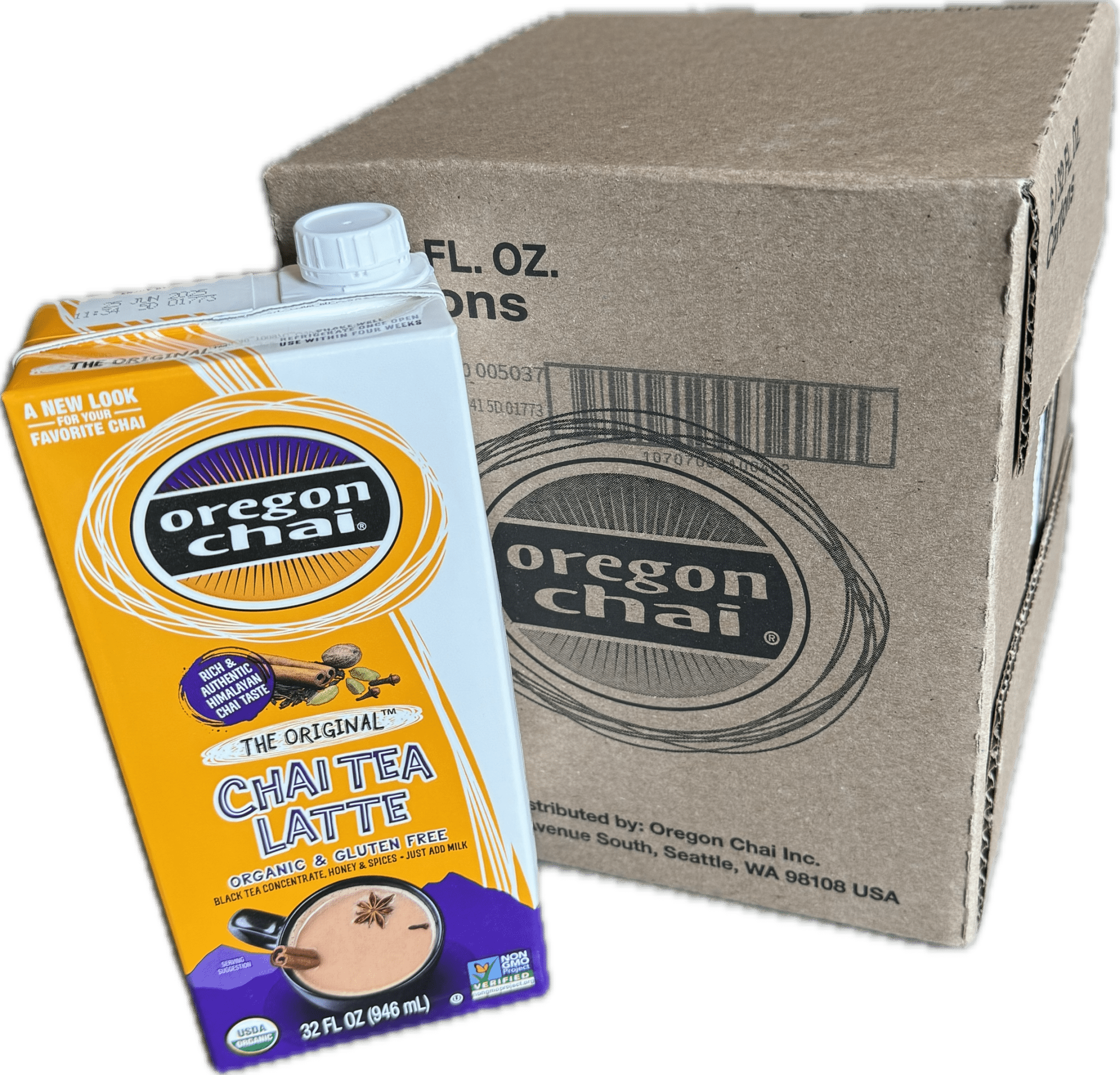 Oregon Chai Organic Original 1:1 Chai Tea Latte, 6 x 32oz – Java Estate ...