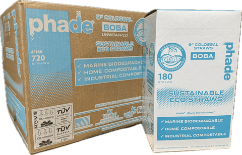 Phade 9" Boba Straws, 720 Count - Java Estate Roastery