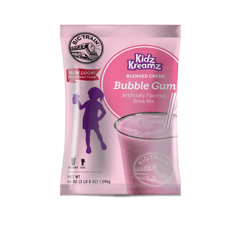 Big Train Bubble Gum Kidz Kreamz Blended Beverage Mix, 3.5 lb Bag - Java Estate Roastery