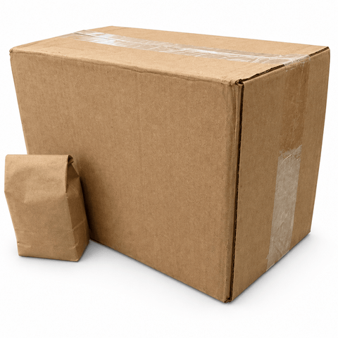 Kraft Tin-Tie Bags - Case of 1000 Bags - Java Estate Roastery