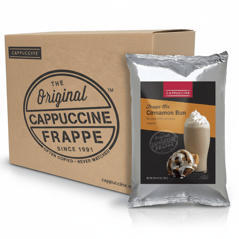 Cappuccine 3 lb Frappe Powder, 5-Pack (Single Flavor) - Java Estate Roastery