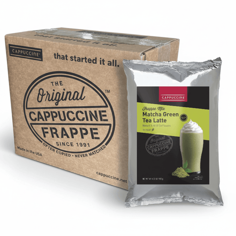 Cappuccine 3 lb Frappe Powder, 5-Pack (Single Flavor) - Java Estate Roastery