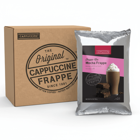 Cappuccine 3 lb Frappe Powder, 5-Pack (Single Flavor) - Java Estate Roastery