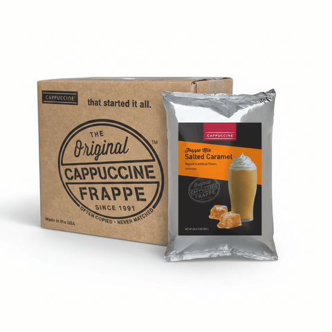 Cappuccine 3 lb Frappe Powder, 5-Pack (Single Flavor) - Java Estate Roastery