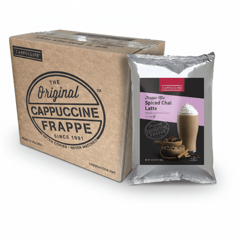 Cappuccine 3 lb Frappe Powder, 5-Pack (Single Flavor) - Java Estate Roastery