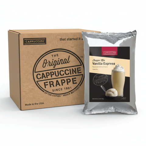 Cappuccine 3 lb Frappe Powder, 5-Pack (Single Flavor) - Java Estate Roastery