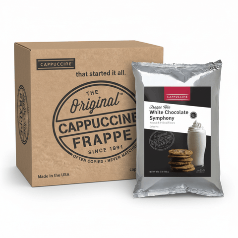 Cappuccine 3 lb Frappe Powder, 5-Pack (Single Flavor) - Java Estate Roastery