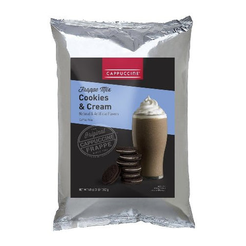 Cappuccine Cookies & Cream Frappe Powder, 3 lb Bag - Java Estate Roastery