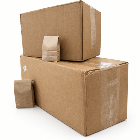Kraft Tin-Tie Bags - Case of 1000 Bags - Java Estate Roastery