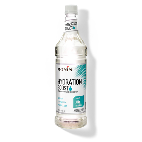 Monin Hydration Boost 1L bottle - electrolyte concentrate with sodium, potassium, and magnesium