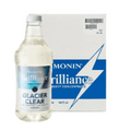 Monin Brilliance bottle in front of case