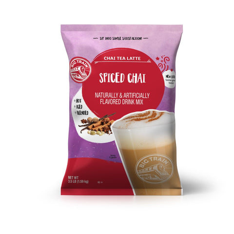 Big Train Spiced Chai Tea Latte Beverage Mix, 3.5 lb Bag - Java Estate Roastery