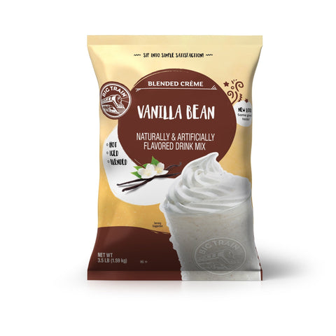 Big Train Vanilla Bean Blended Crème Beverage Mix, 3.5 lb Bag - Java Estate Roastery